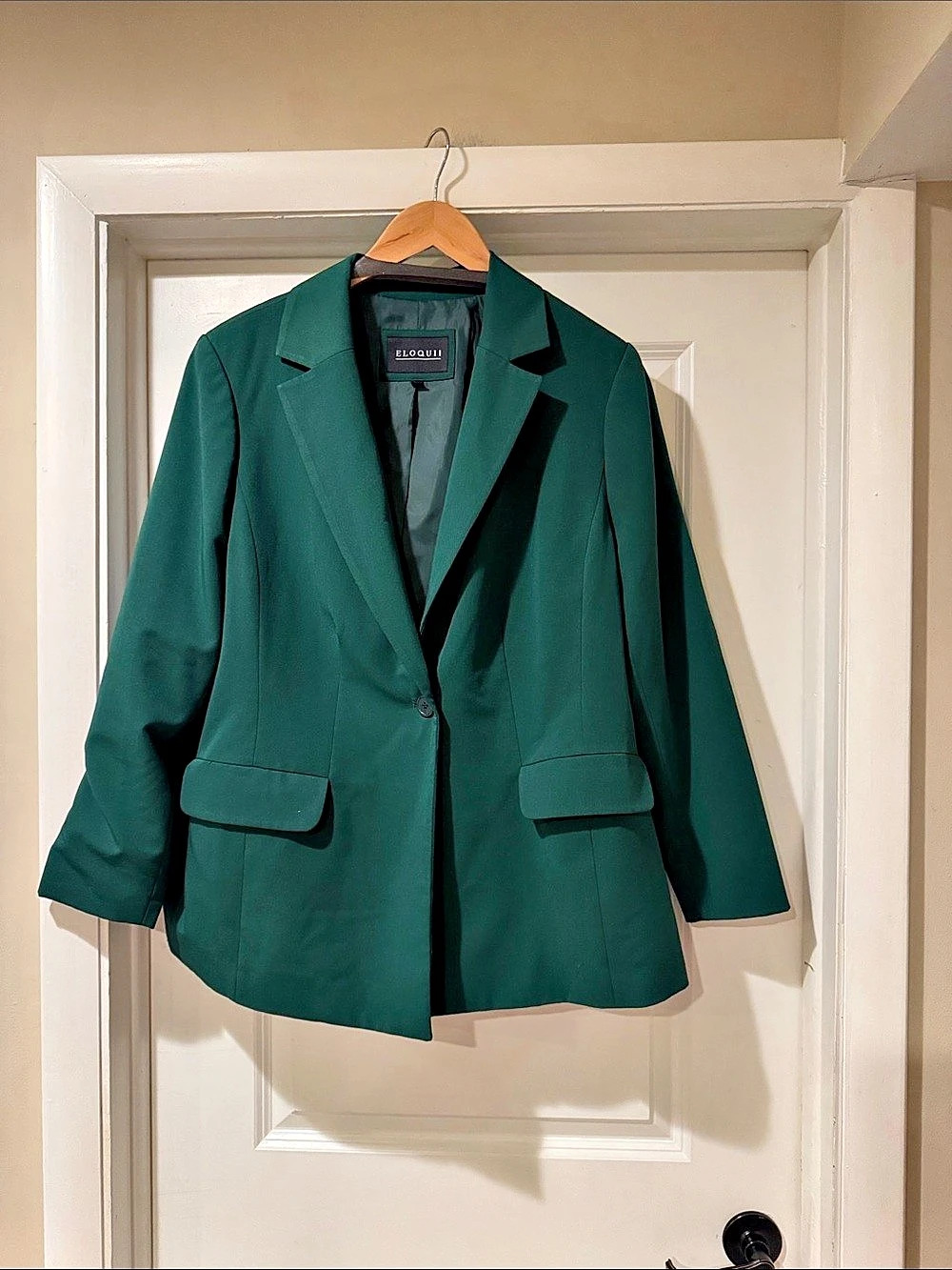 ELOQUII Green Blazer Size 14 Like New